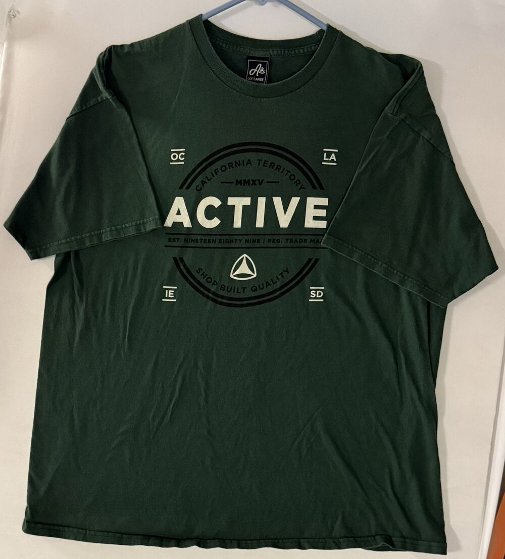 Active California Territory Graphic Tee Green XXL A158